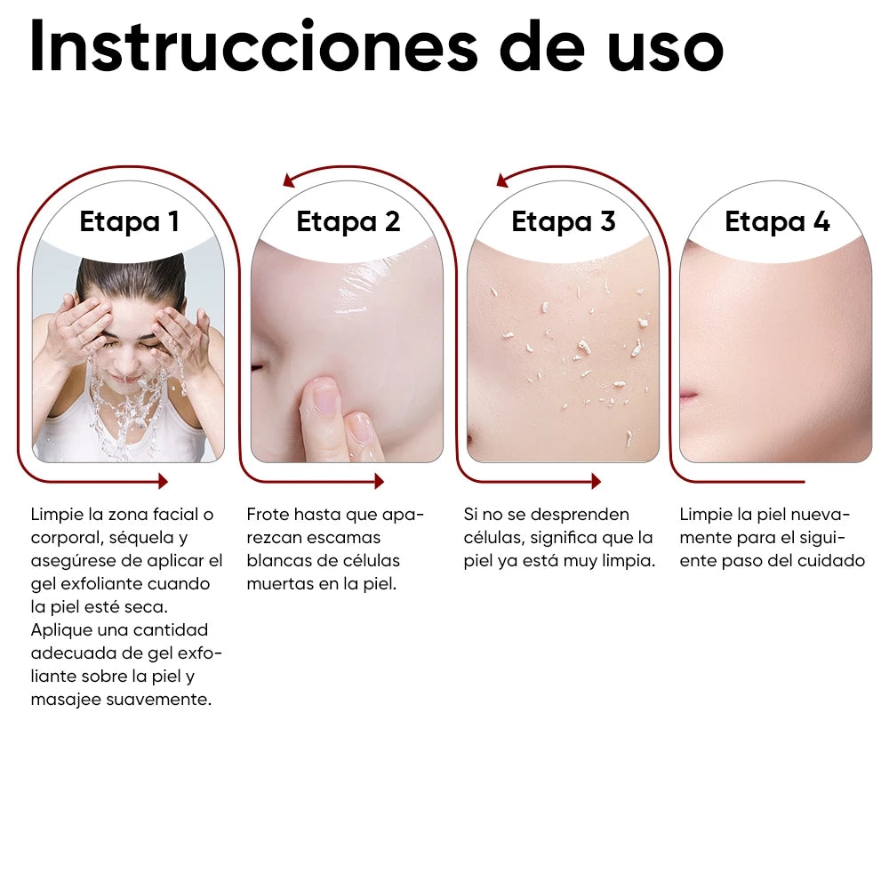 QUARXERY Esfoliante Facial e Corporal - Gel de Limpeza Purificante