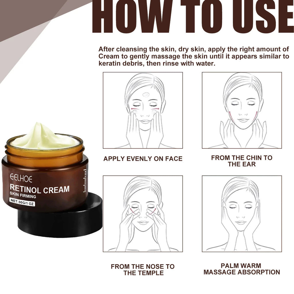 Retinol Anti-Aging Moisturizing Cream – Triple Action Firming, Lifting and Brightening Facial Care