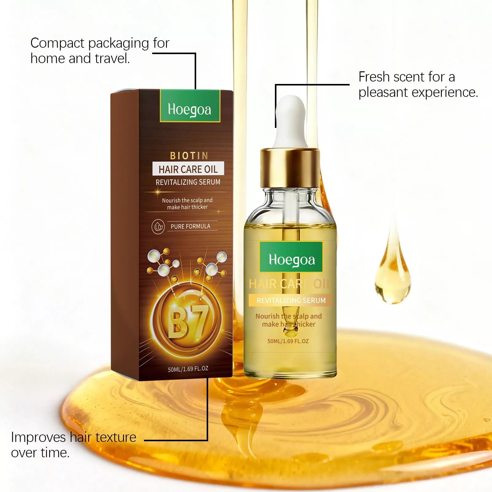 Rosemary Hair Growth Serum 50ml Scalp Treatment For Thicker And Fuller Care Oil All Hair Types