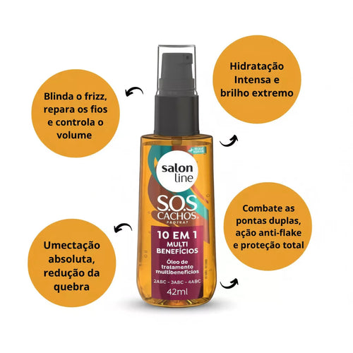 ALON LINE SOS Curls 10 in 1 Multibenefit Oil 42ml