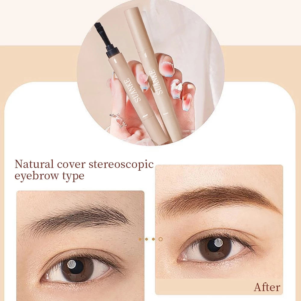 SUAKE 3D Brow Tint Gel-Waterproof, Smudge-proof, Hair-like, Long-lasting Setting Makeup