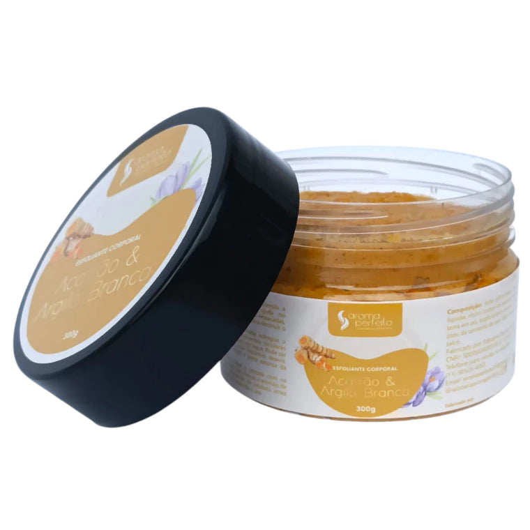 Saffron Body Scrub with White Clay (anti-folliculitis, whitening) 300g