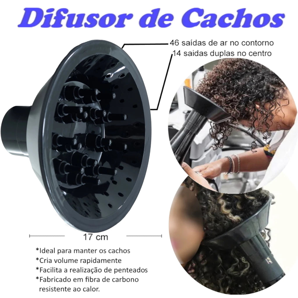 Britânia Ion 1200W Folding Travel Hair Dryer with Curl Diffuser