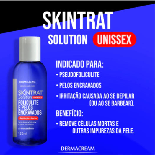 Skintrat Unisex Dermacream 120ml – Folliculitis, Ingrown Hair, Hair Removal & Aftershave