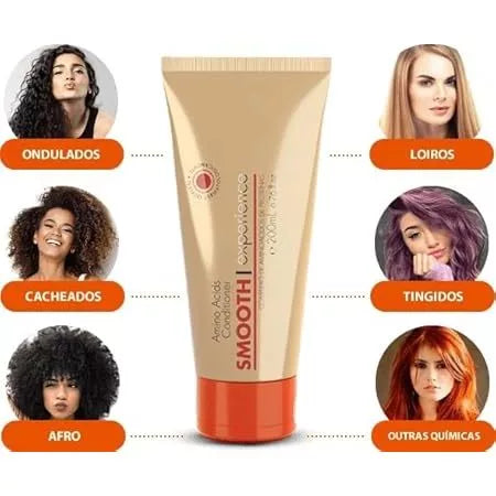 Smooth Experience 200ml - Progressiva de Chuveiro Sem Formol Liso Natural 3x