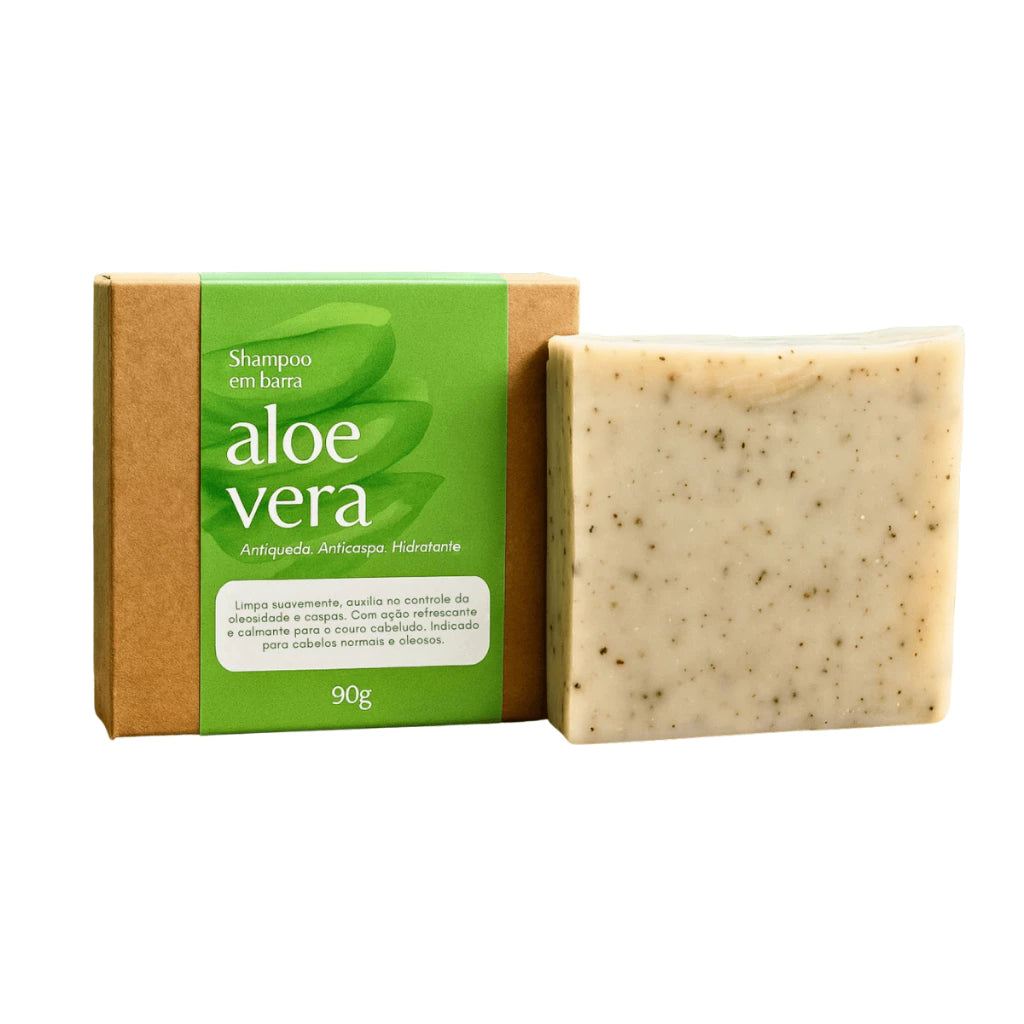 Solid Aloe Vera Shampoo - Anti Hair Loss and Dry Hair and Hair Growth