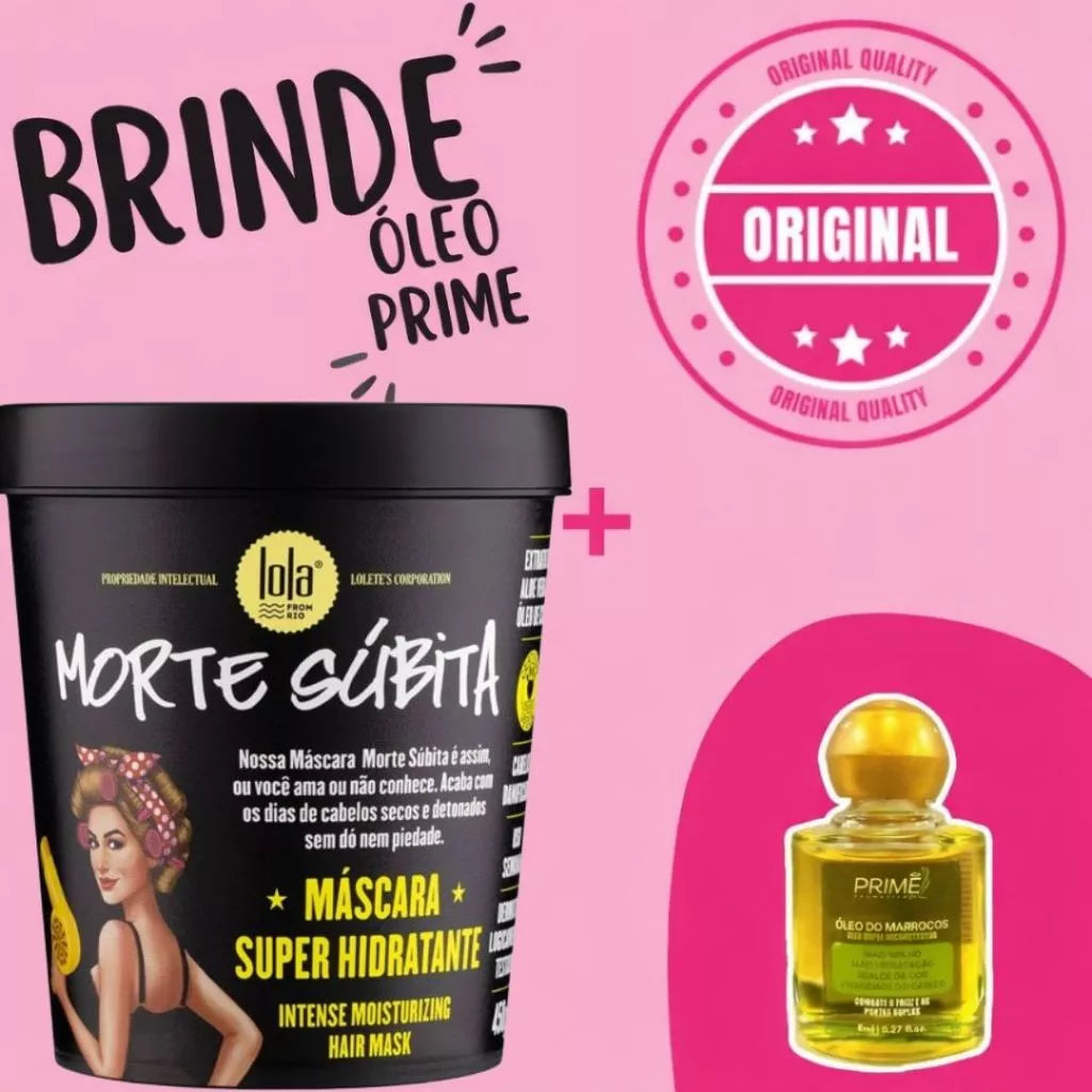 Lola Cosmetics Máscara Morte Súbita 450g + Óleo Prime Marrocos Grátis