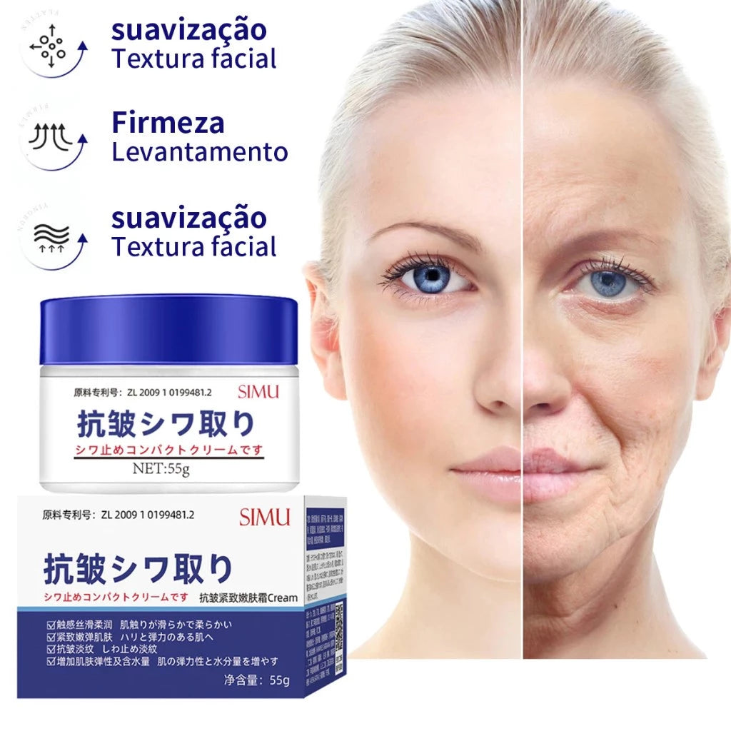 Creme Anti-Rugas Tecnologia Japonesa 28 Dias - Retinol, Firmador e Rejuvenescedor Facial