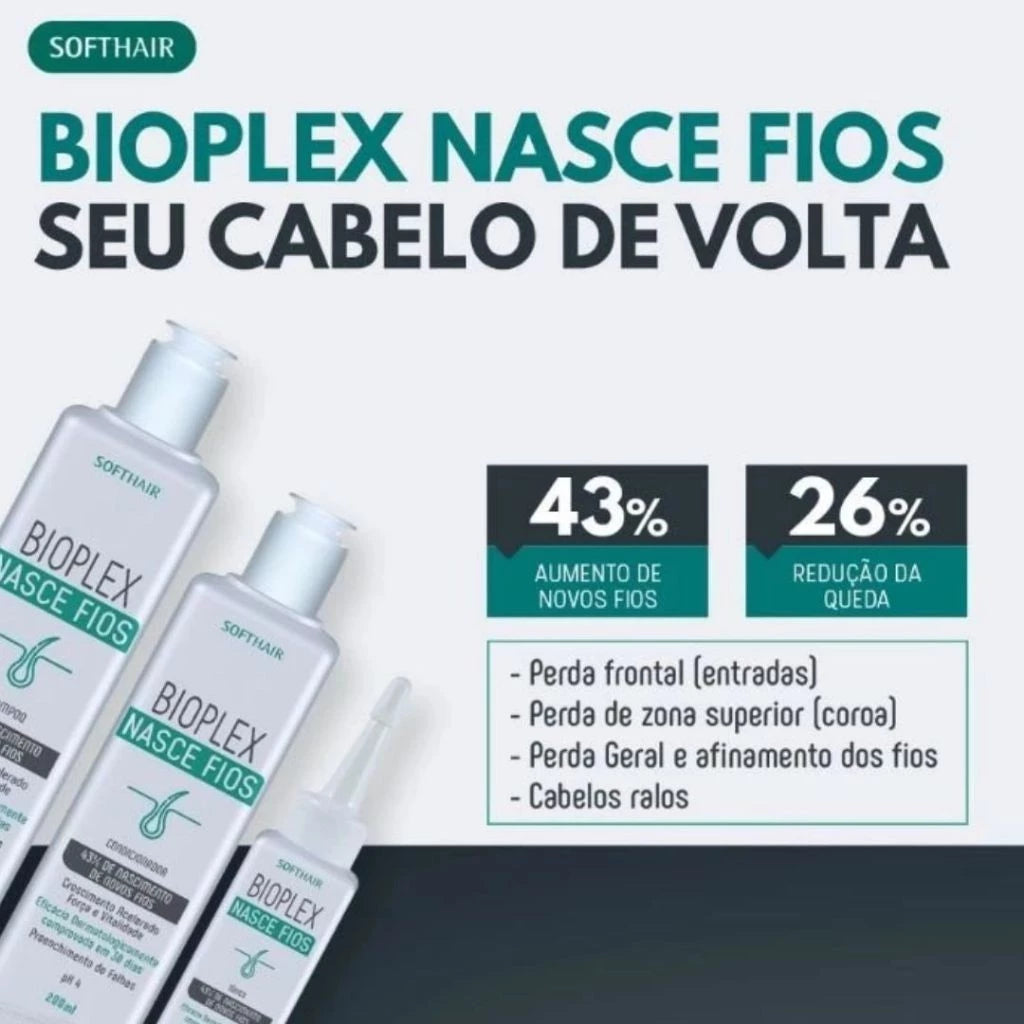 Tônico Bioplex Nasce Fios Soft Hair 60ml