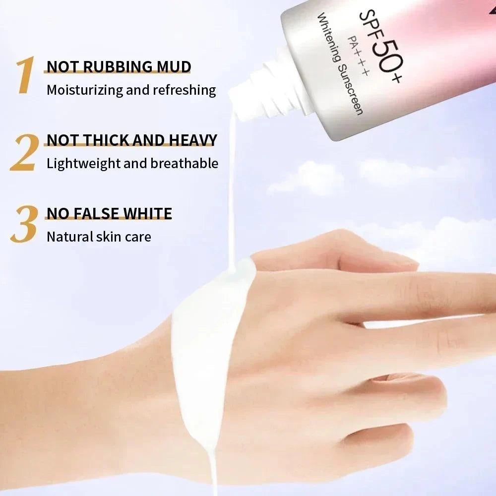 Waterproof Body Sunscreen SPF 50+++ 60ml — Skin Lightening & Protective Cream
