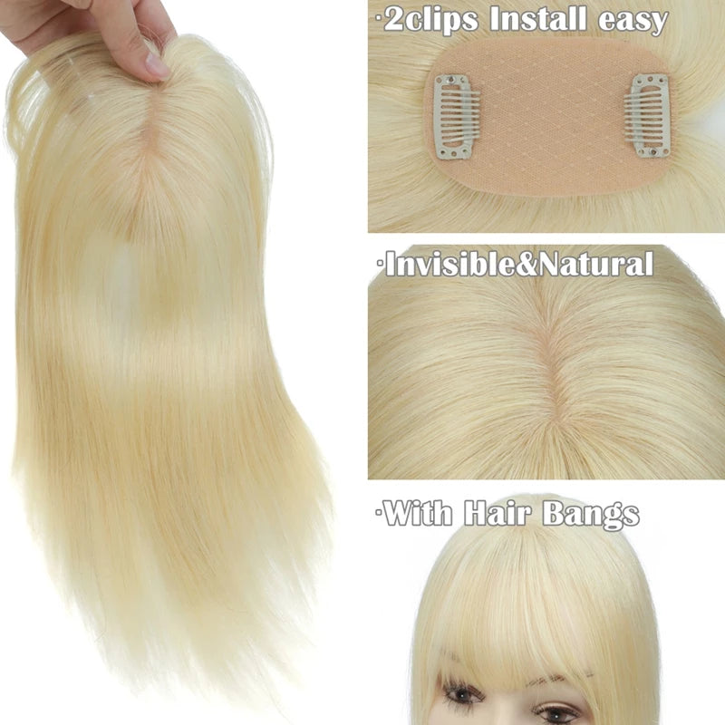 Women's Wigs & Hair Extensions Topper 5x9cm Short Volume Boost Copper White