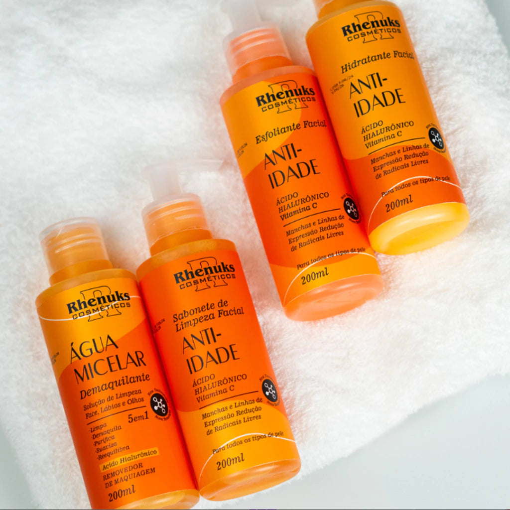 Kit Skincare Vitamina C Anti idade Clareador Rhenuks
