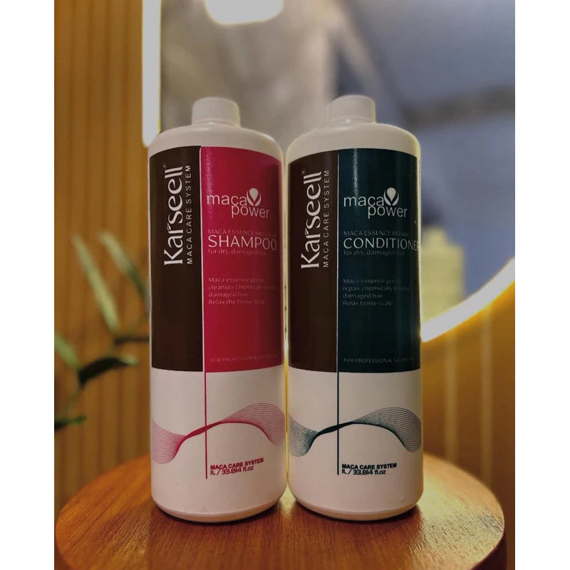 Kit Karseell Shampoo 1L + Condicionador 1L + Máscara 500g