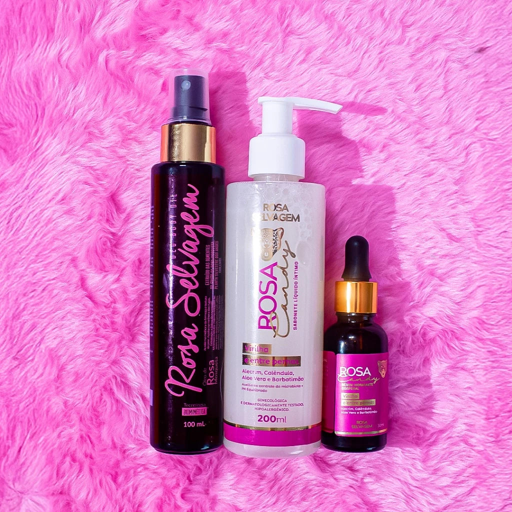 Kit da Mirella - Clareador Íntimo Rosa Candy